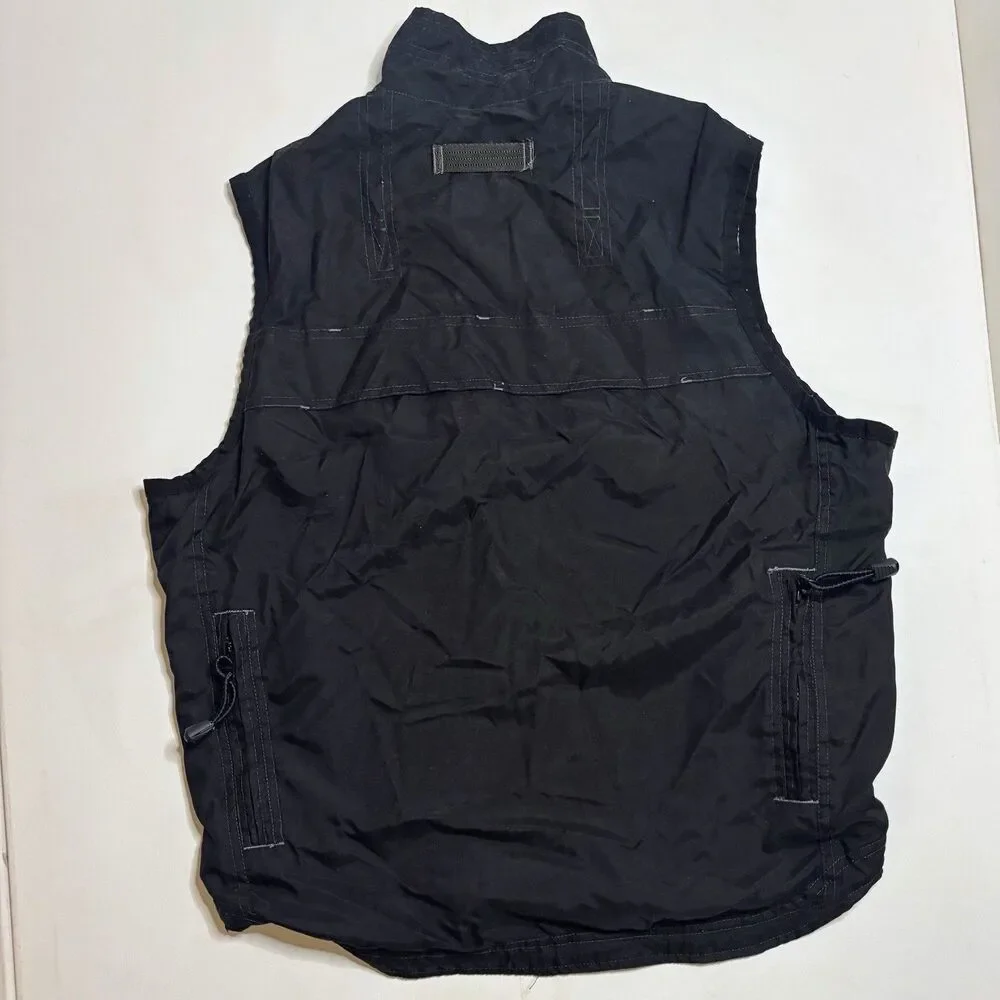 Vintage Y2K Gap GXP-45 Air Service Fisher Tactical Utility Vest Mens Black 2000